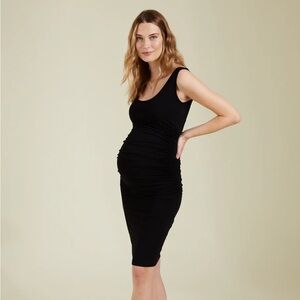 NWT Isabella Oliver Ellis Maternity Tank Dress | Black Stretchy